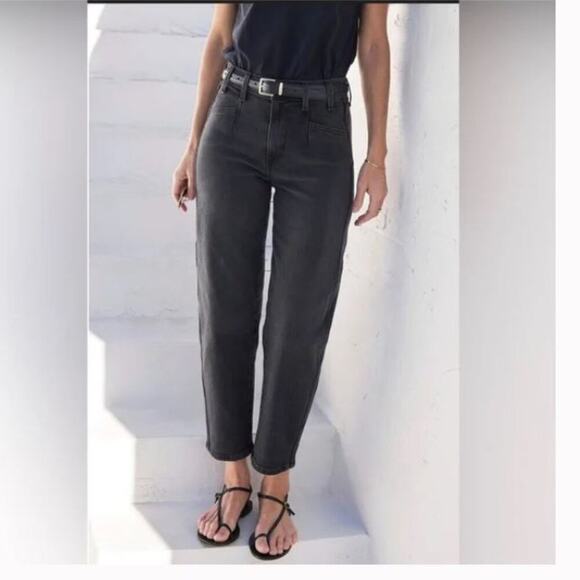 AYR Sz 31 The Beat Barrel Leg Jeans Uni Black Jeans - Picture 1 of 9